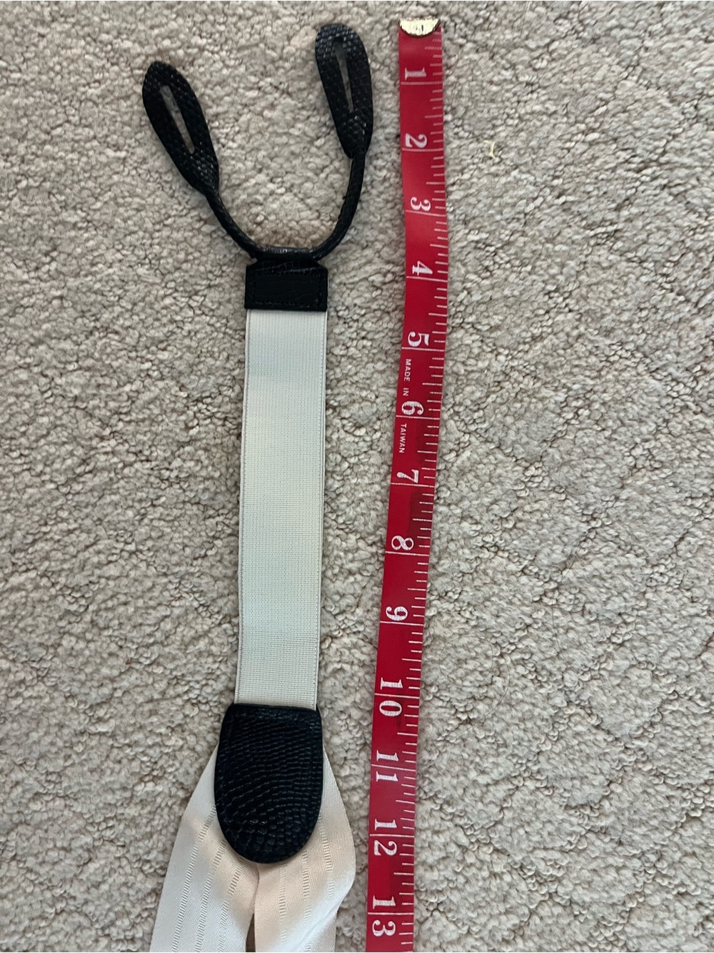 Cole Haan cream and Black Y-Back Men's Suspenders EUC